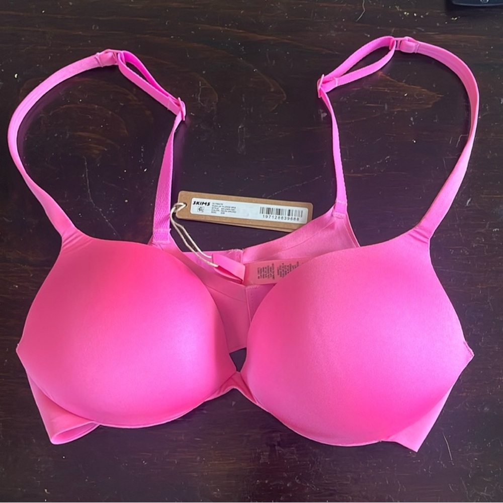Skims - Ultimate push up plunge bra, color: neon orchid, size: 32B, nwt SKIMS